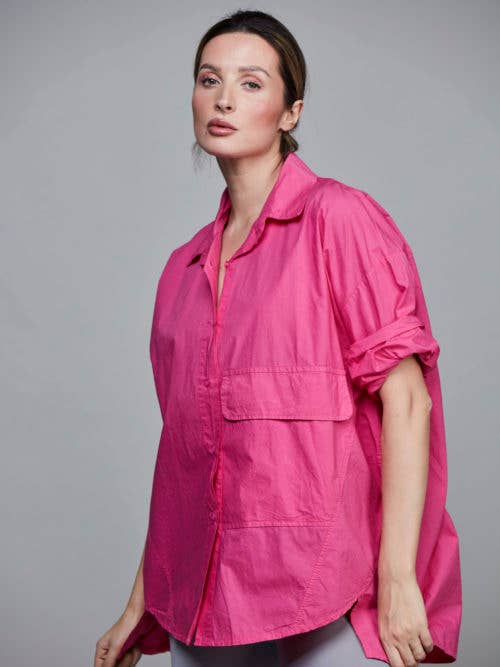 Pocket Cotton Short Shirt