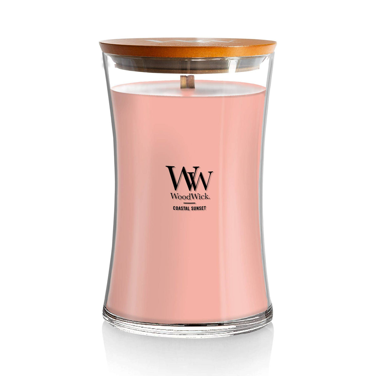 Coastal Sunset Large Hourglass Candle, 21.5 oz
