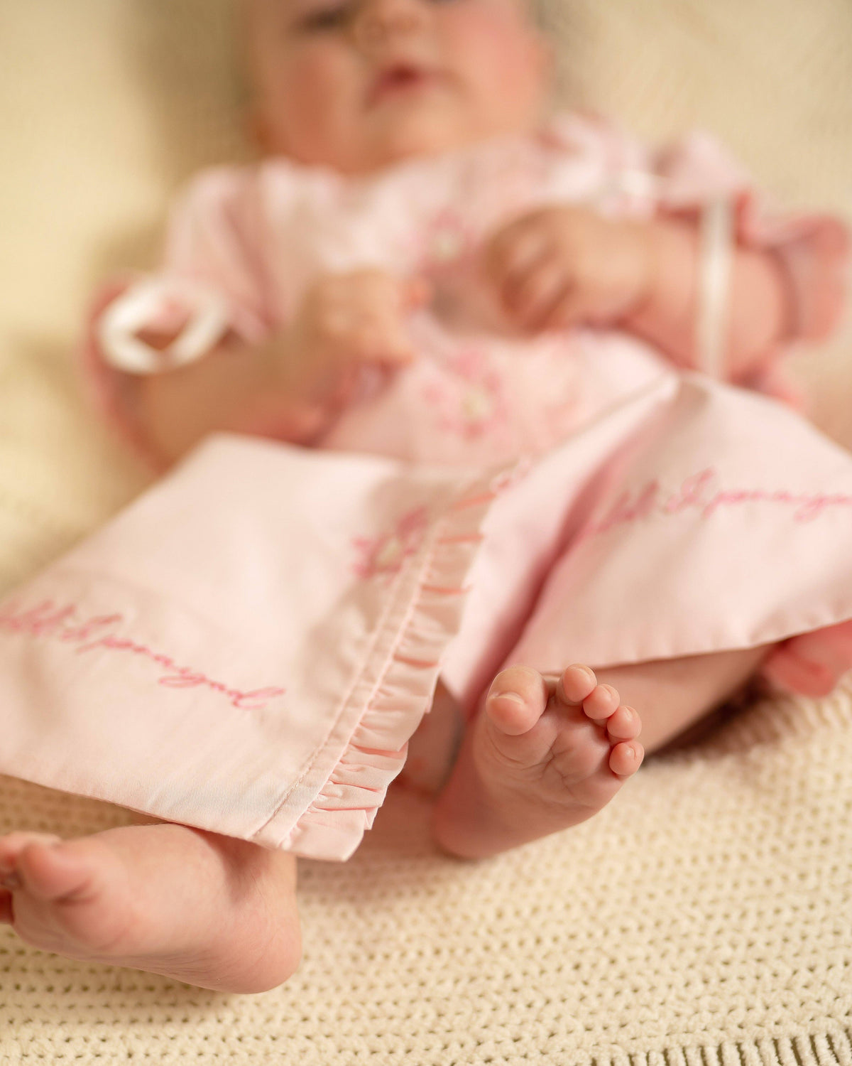 For This Child I Prayed Daygown: Pink: Newborn
