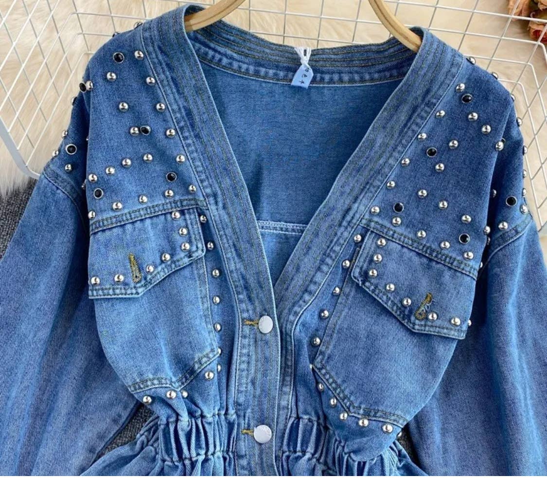 Beaded Denim Shirt / Jacket 