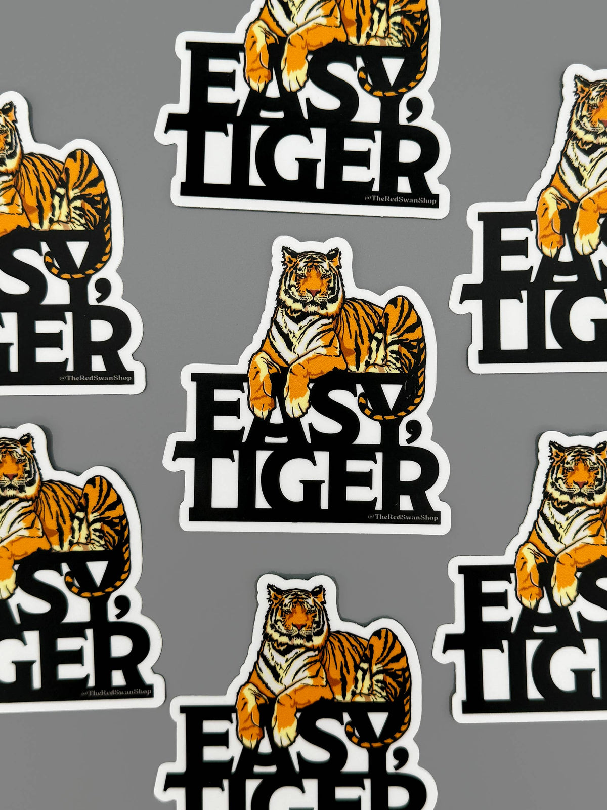 Easy Tiger Vinyl Decal Sticker