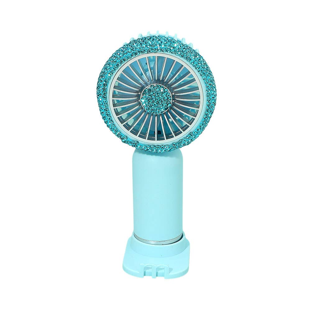 Glittered USB Charging Portable Handheld Fan