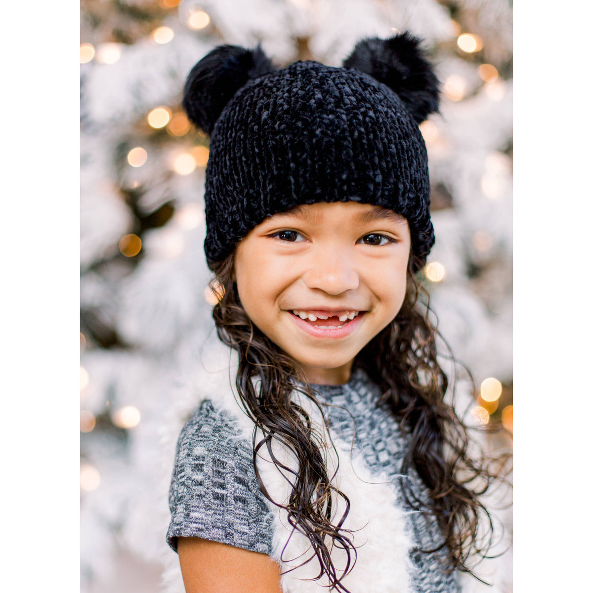 Midnight Chenille Beanie Hat