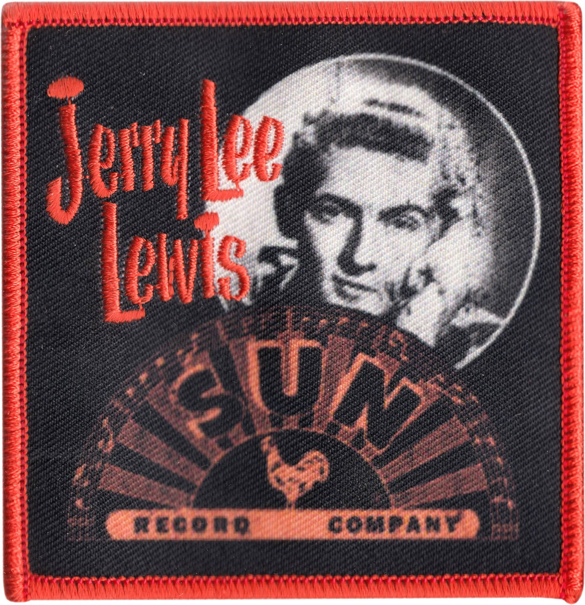 Patch - Jerry Lee Lewis - Headshot With Sun Records Logo
