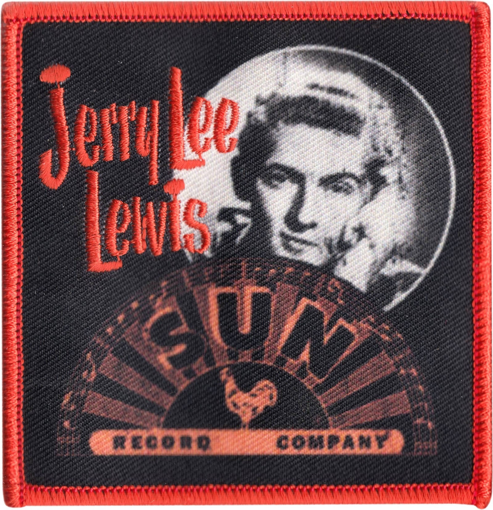 Patch - Jerry Lee Lewis - Headshot With Sun Records Logo