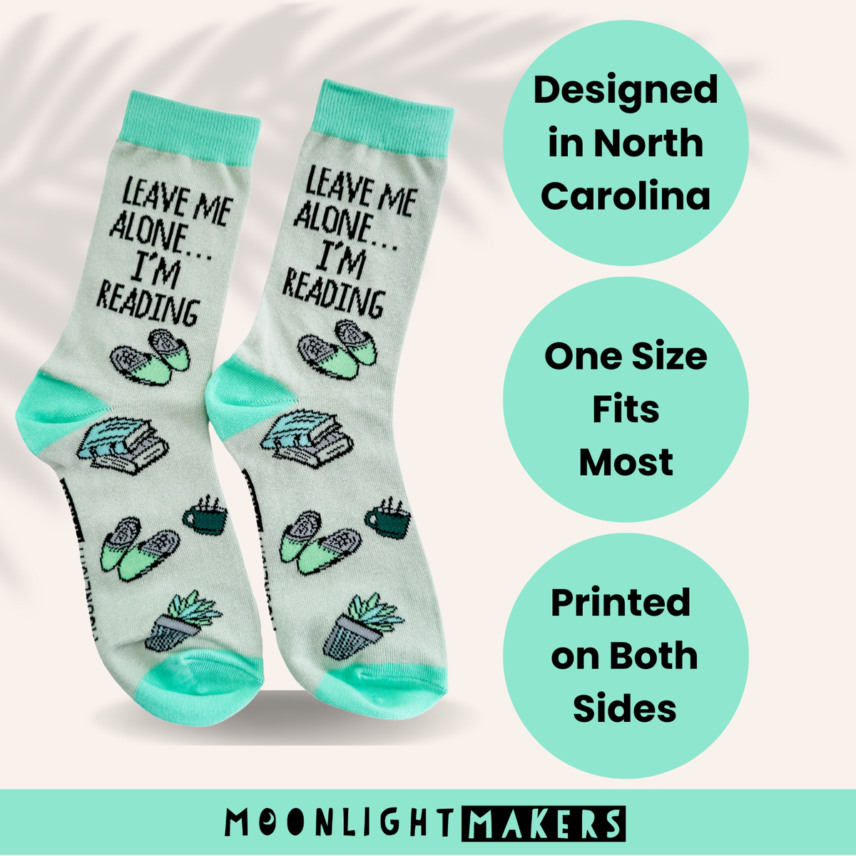 Leave Me Alone I'm Reading - Funny Unisex Socks