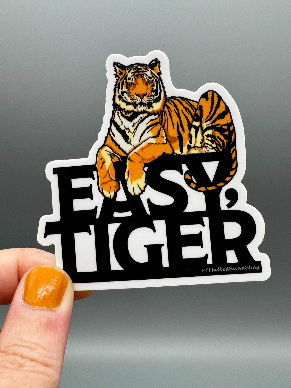 Easy Tiger Vinyl Decal Sticker