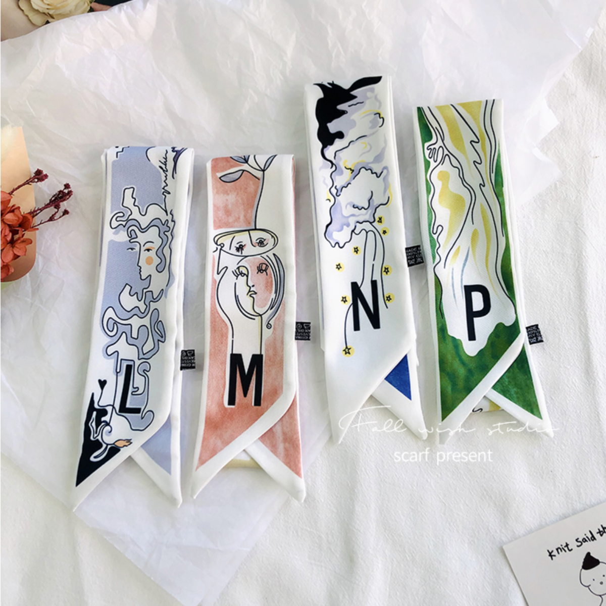 Ribbon Scarf/ Purse Scarf