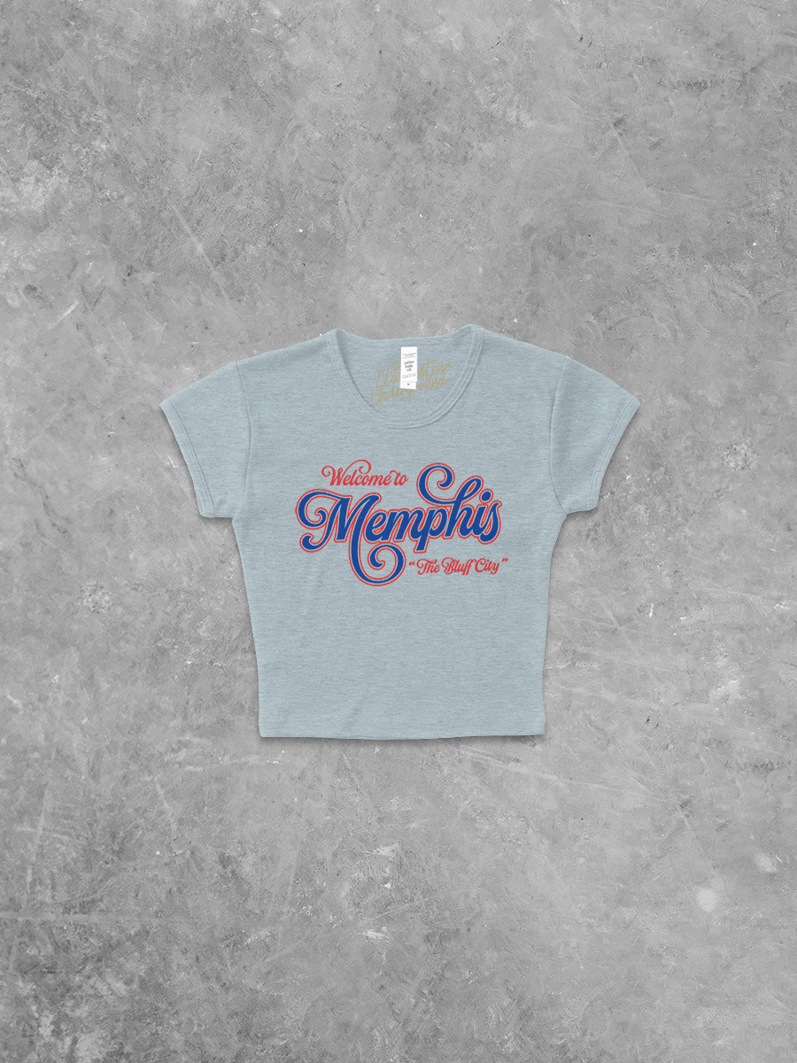 Welcome to Memphis, Vintage Sports Micro-Ribbed Baby Tee