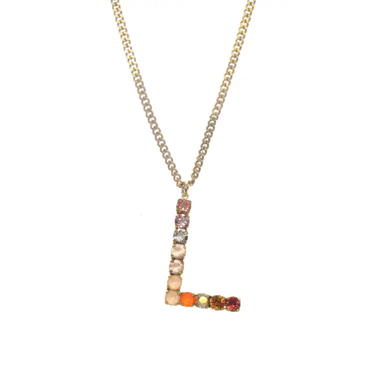 Monogram in Colors Necklace - Choose Your Initial