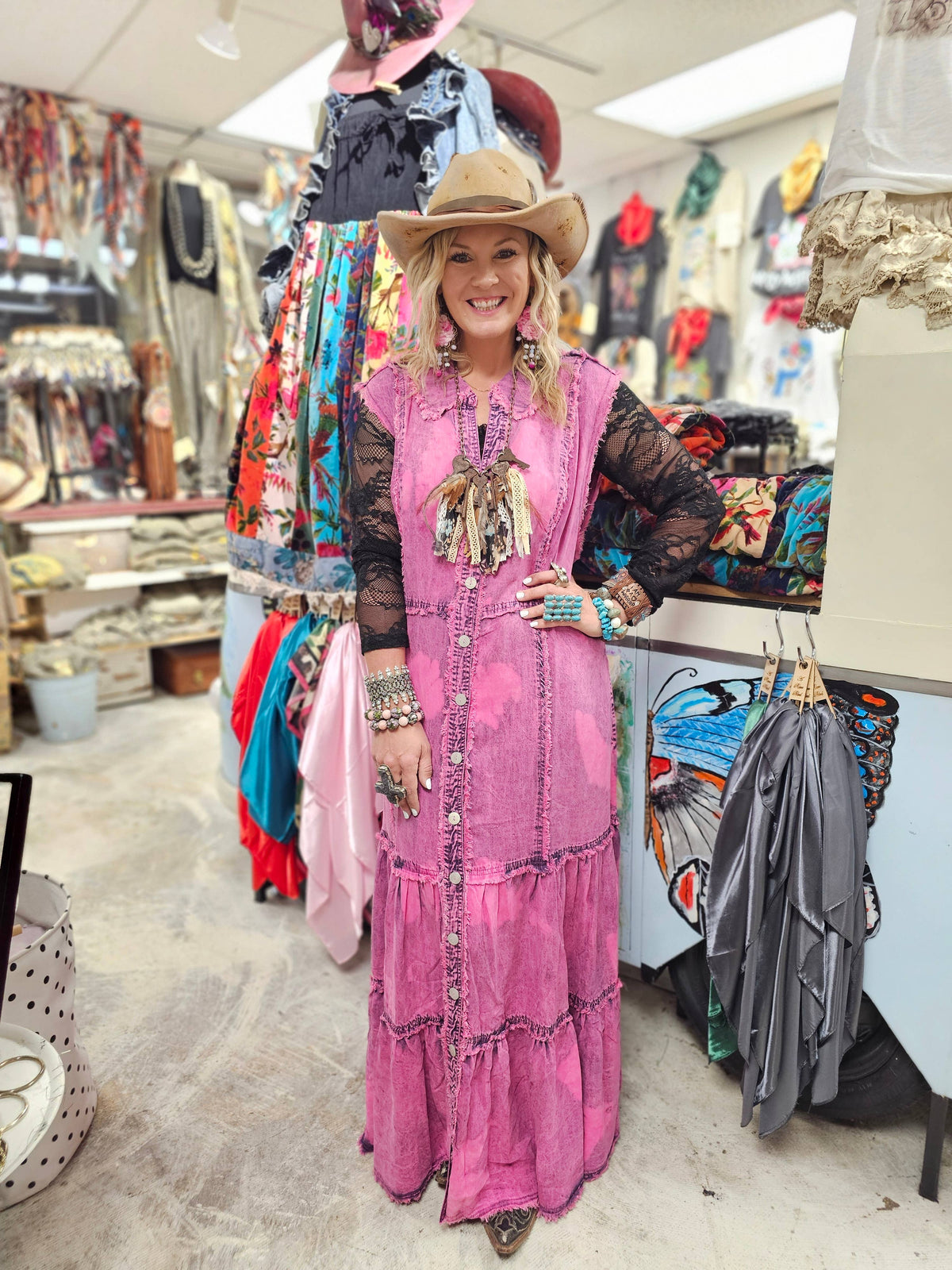 Pink Darling Tinsel Dress