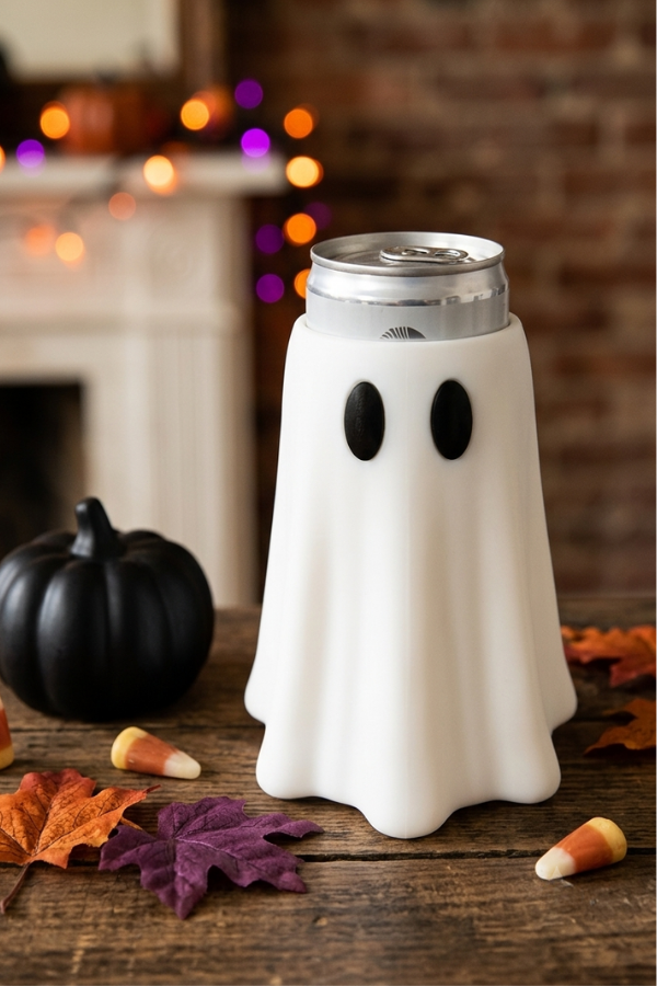 White Ghost Slim Can Cooler