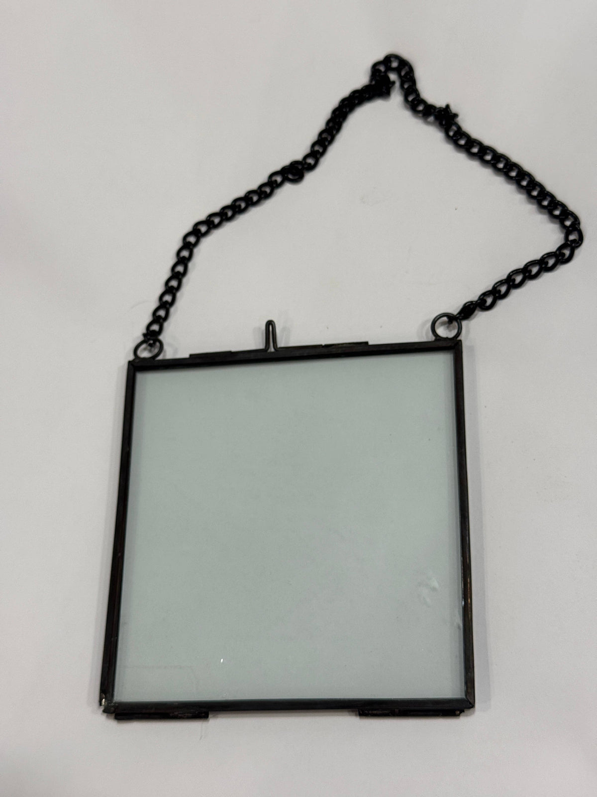 4" x 4" Black Zink Glass Frame