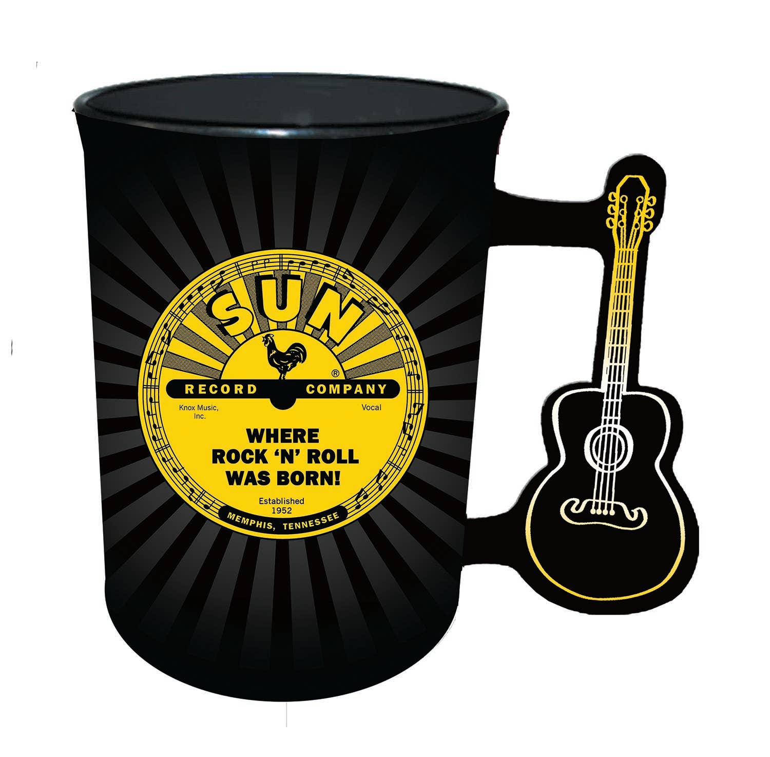 Sun Record Mug - Rock & Roll Guitar Handle