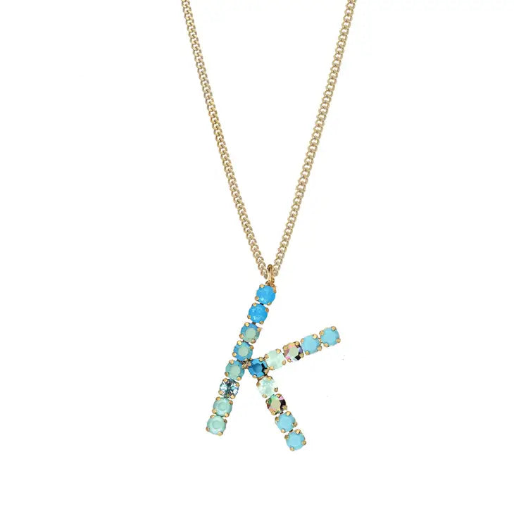 Monogram in Colors Necklace - Choose Your Initial