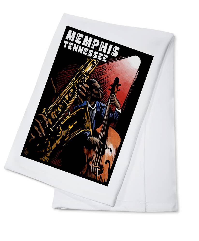 ORGANIC TEA TOWEL Memphis, Tennesse, Jazz Scene