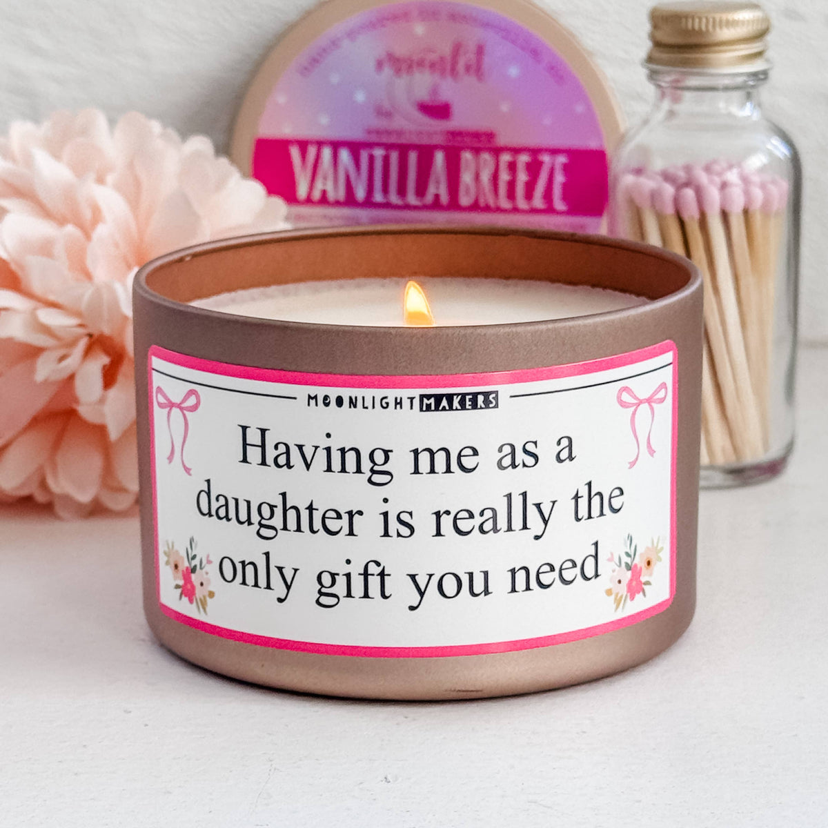 Having Me as a Daughter... - Funny Mom Candle - 8oz, Soy