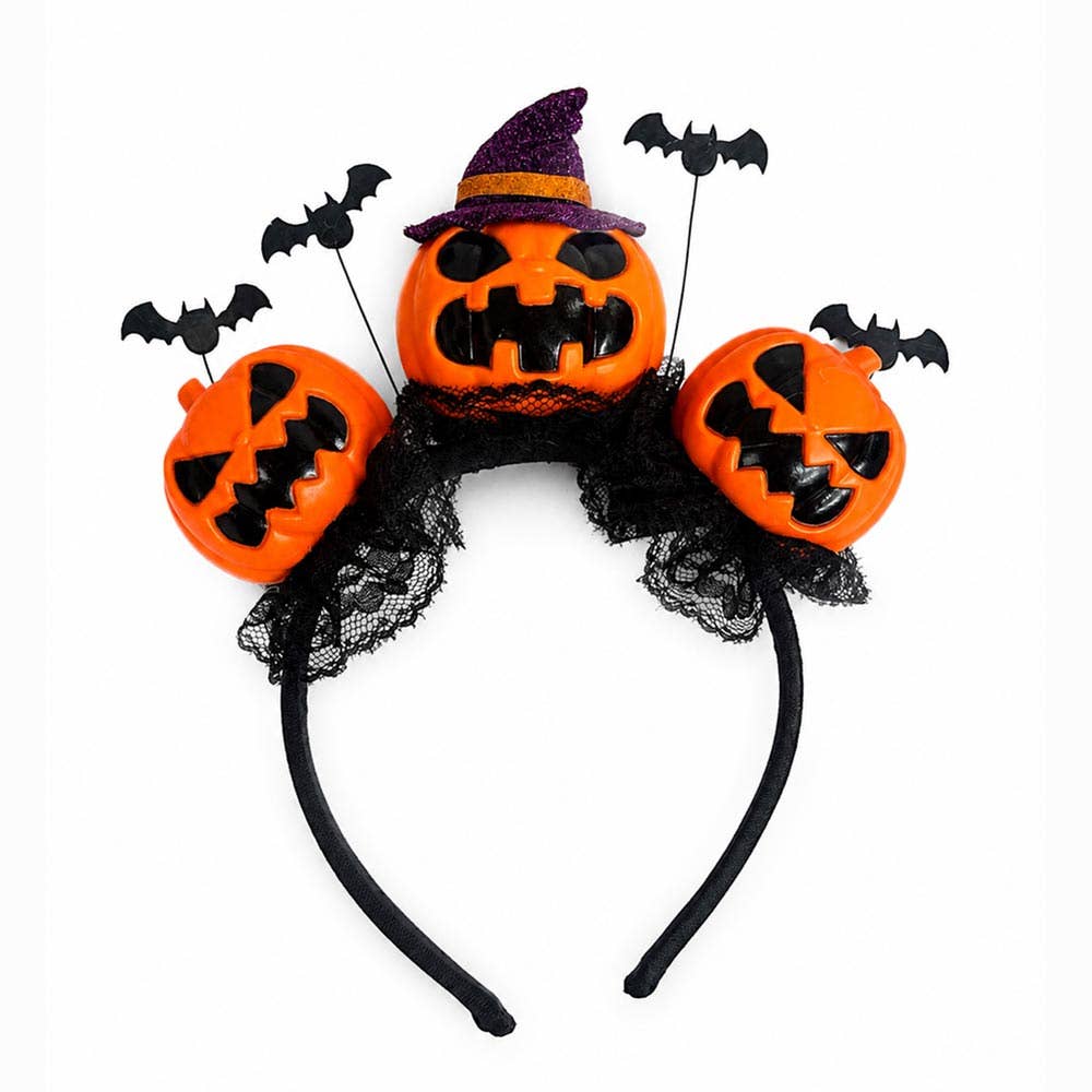 Halloween Pumpkin Bat Costume Headband