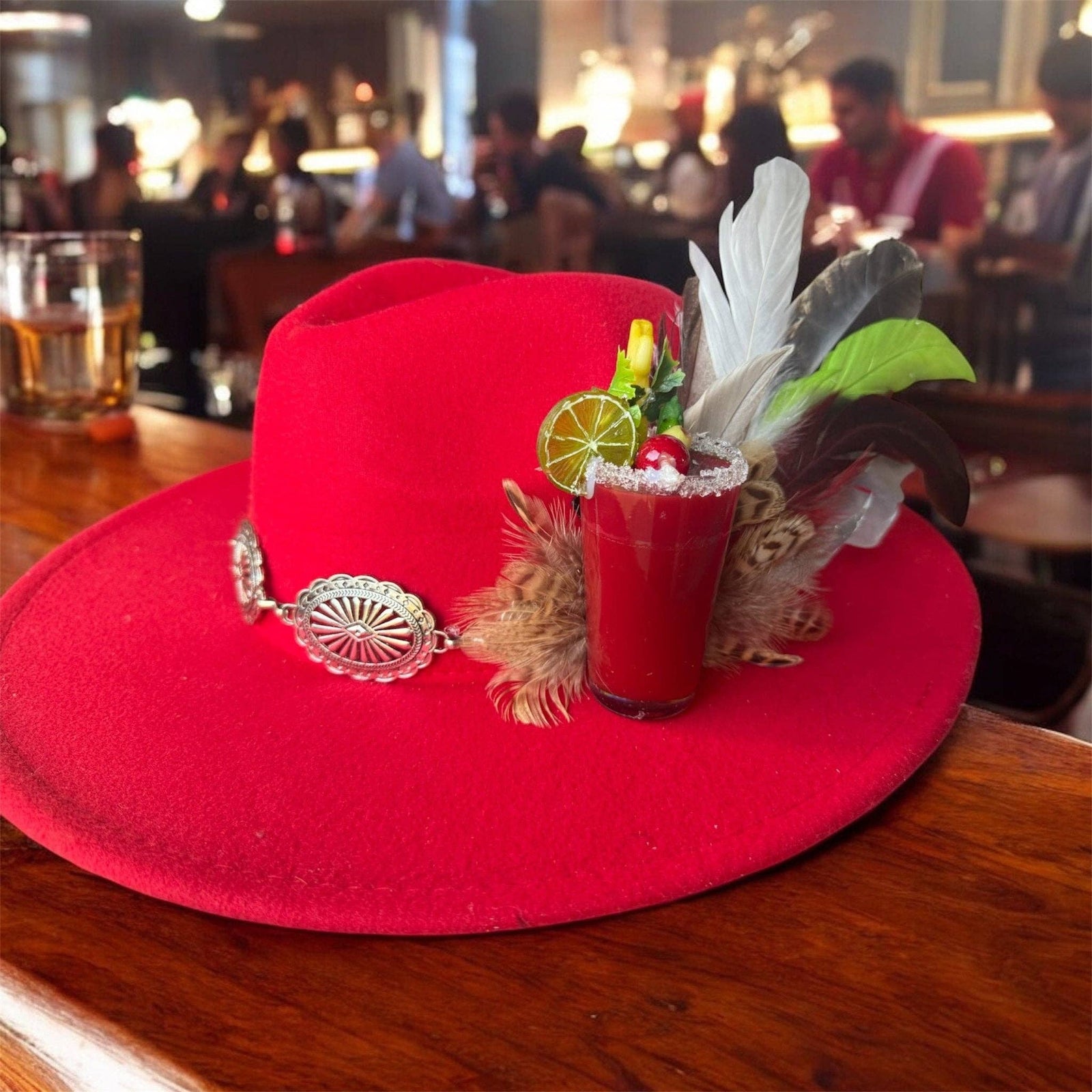 Bloody Mary Mornin Hat Fascinator