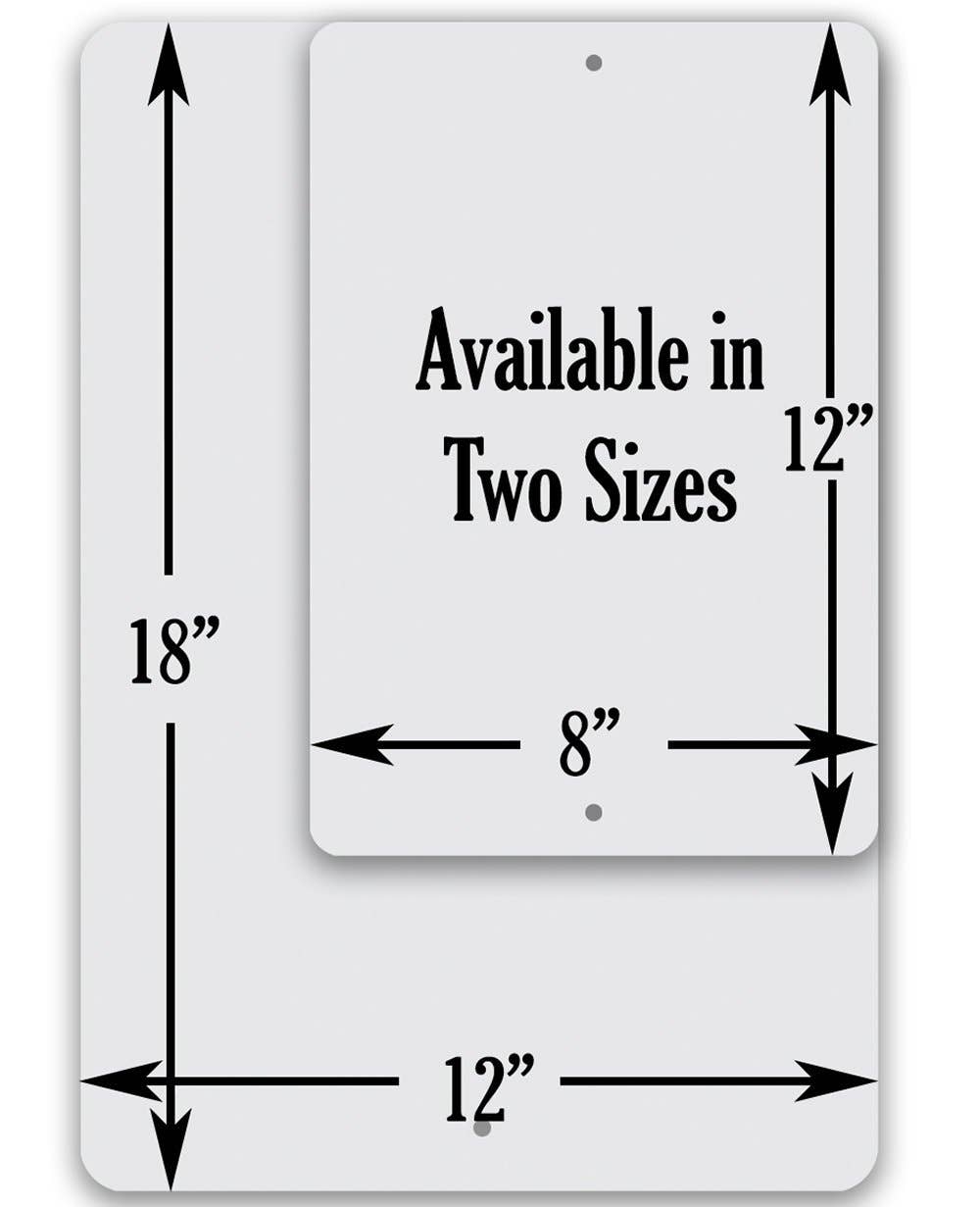 Crazy Dogs Live Here - Metal Sign: 8 x 12