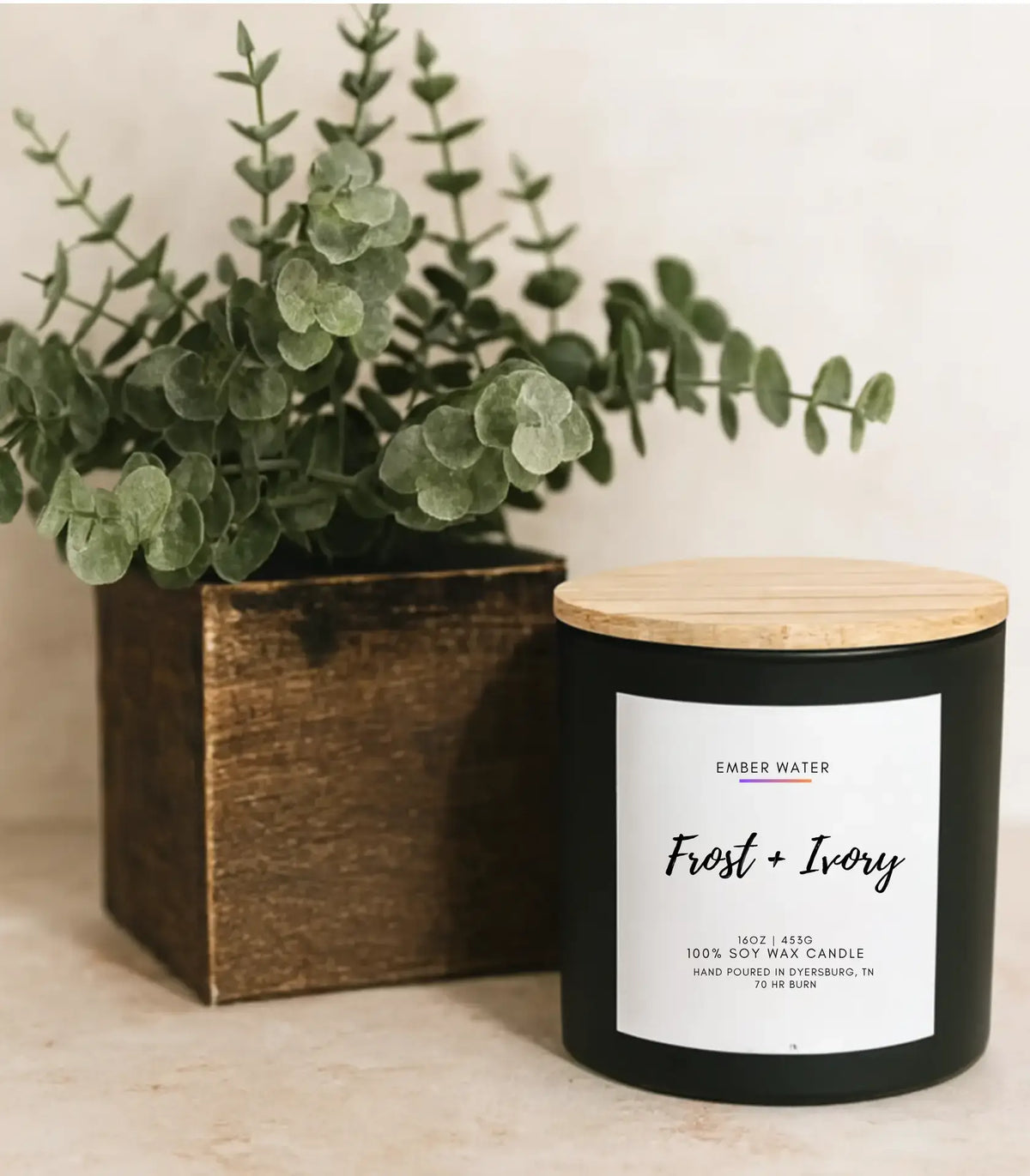 Frost + Ivory 16 oz 100% Soy Candle