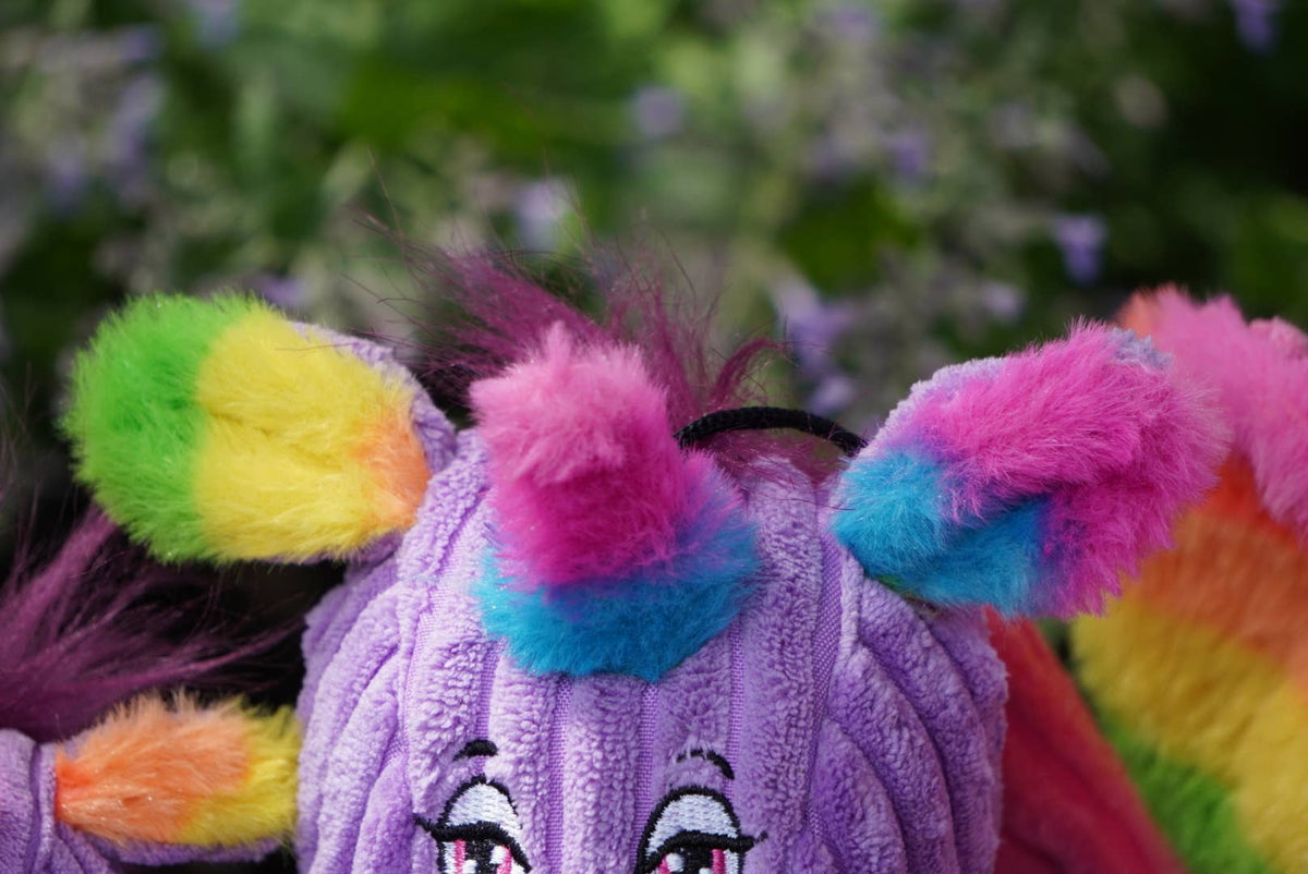 Rainbow Pride Unicorn Knottie® Plush Dog Toy: Small