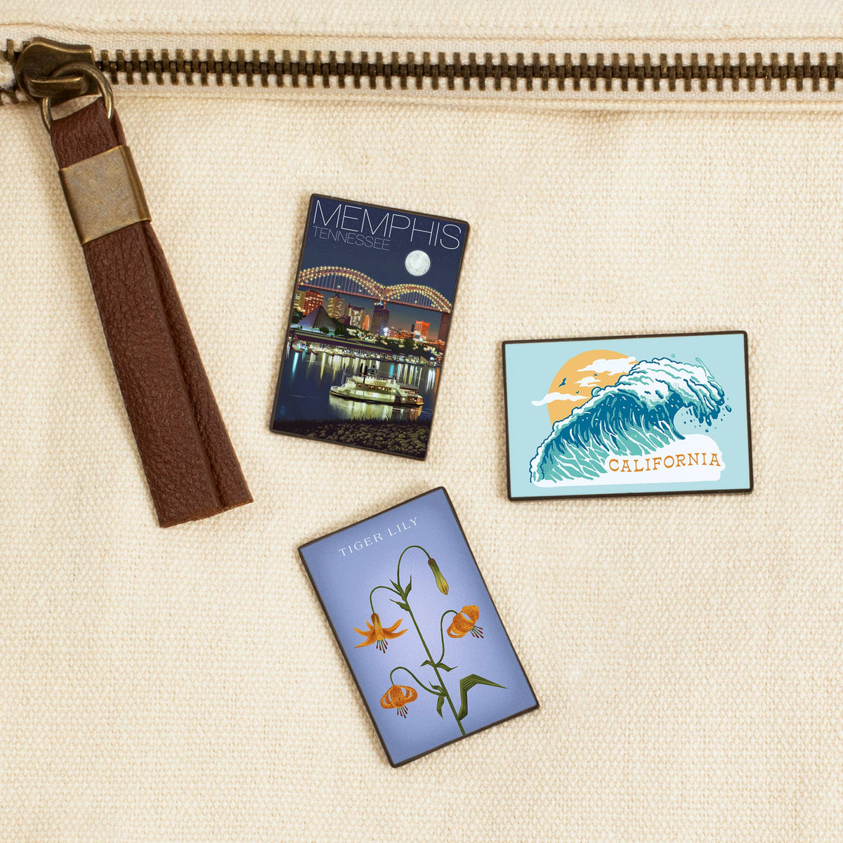 Skyline at Night, Memphis, Tn, Lapel Pin