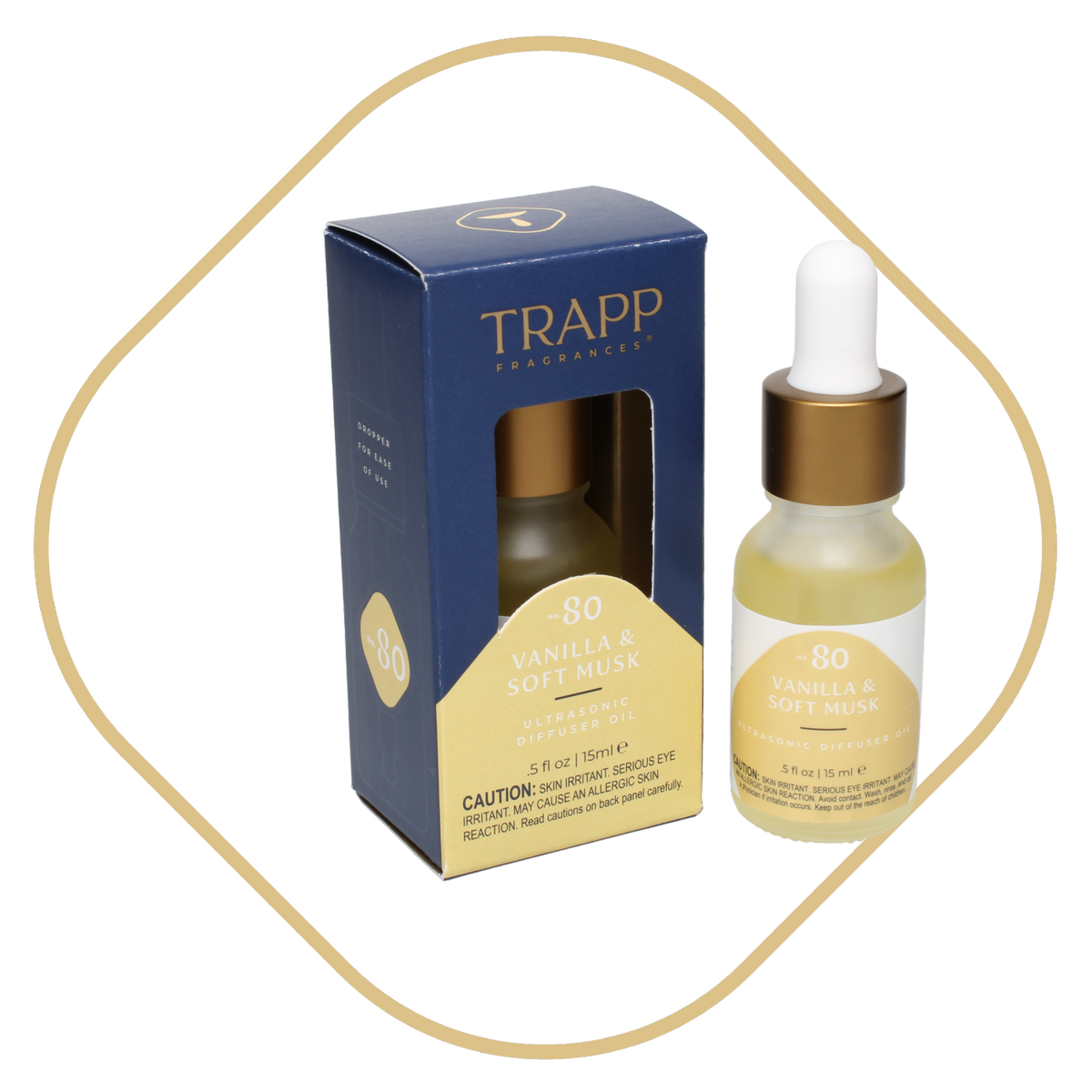 No. 80 Vanilla &amp; Soft Musk  0.5 oz. Ultrasonic Diffuser Oil
