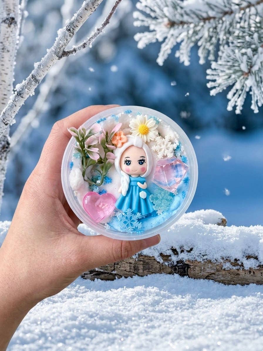 Ice Princess Cloud Slime Kit – Fluffy Snow Slime
