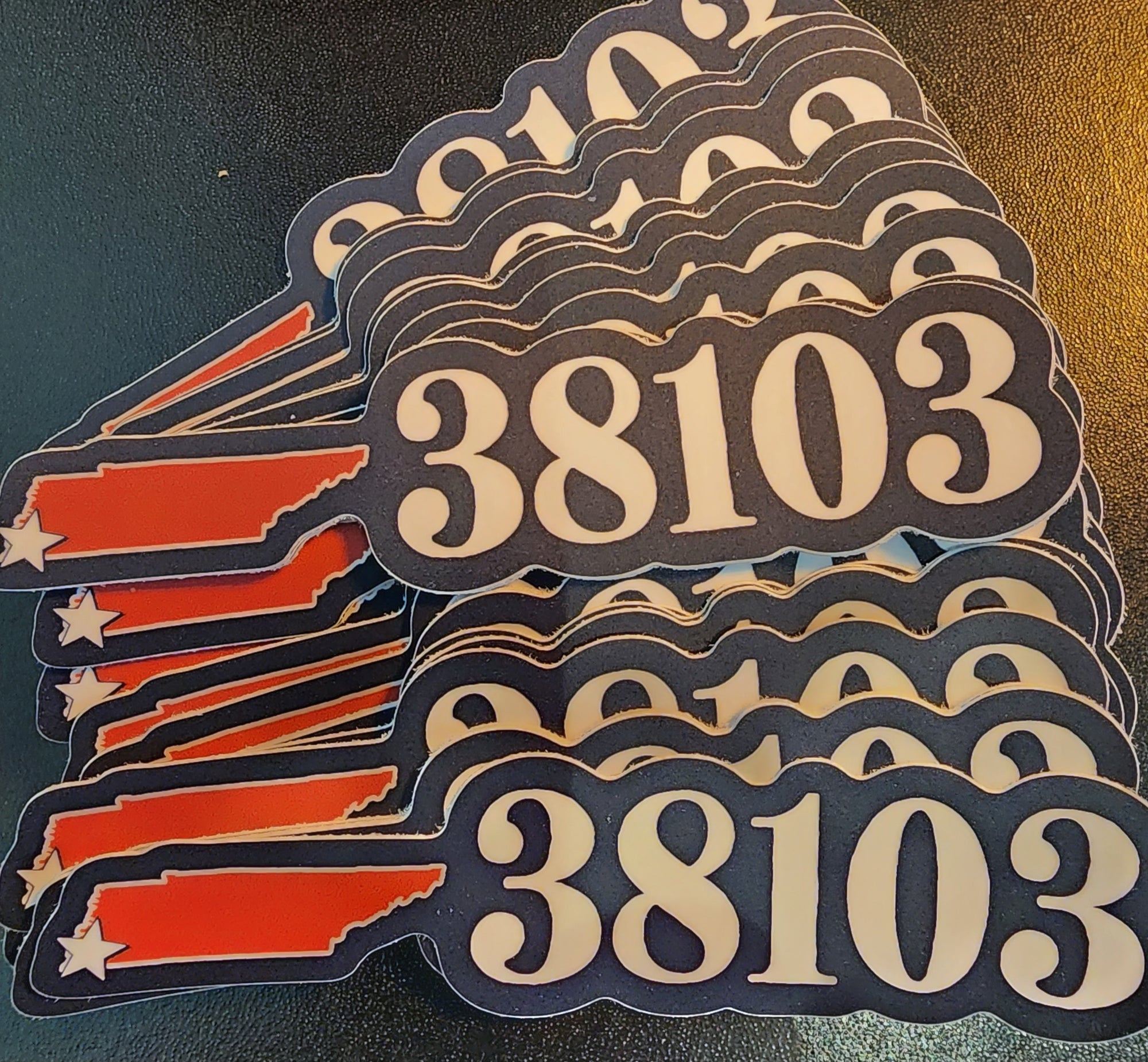 38103 Downtown Memphis Zip Code Sticker