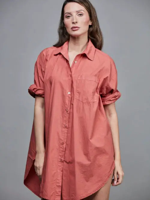 Boyfriend Oversized Cotton Shirt ONE SIZE
