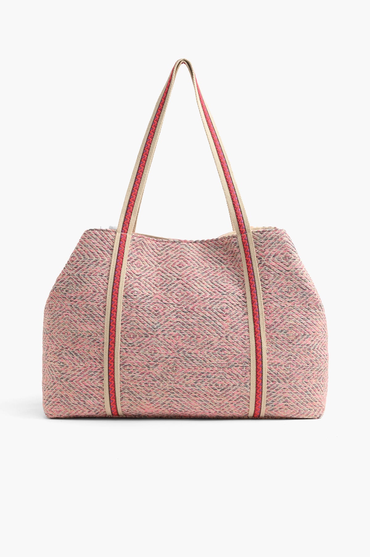 Orange to Mauve Ombre Embellished Tote