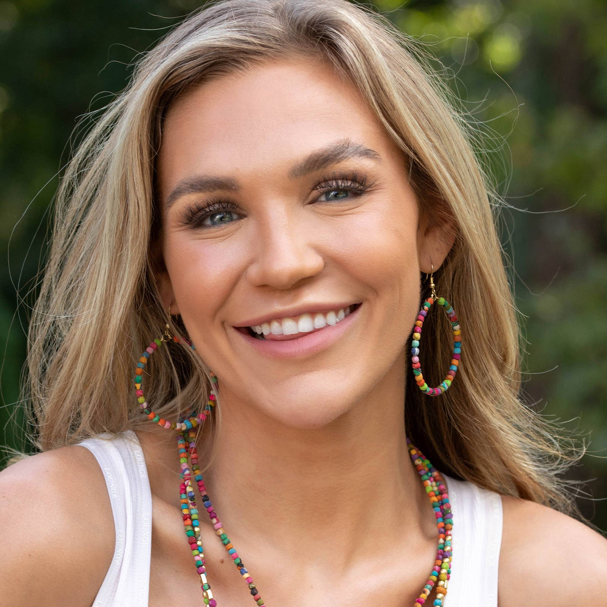 Small Aasha Earrings - Large Hoop