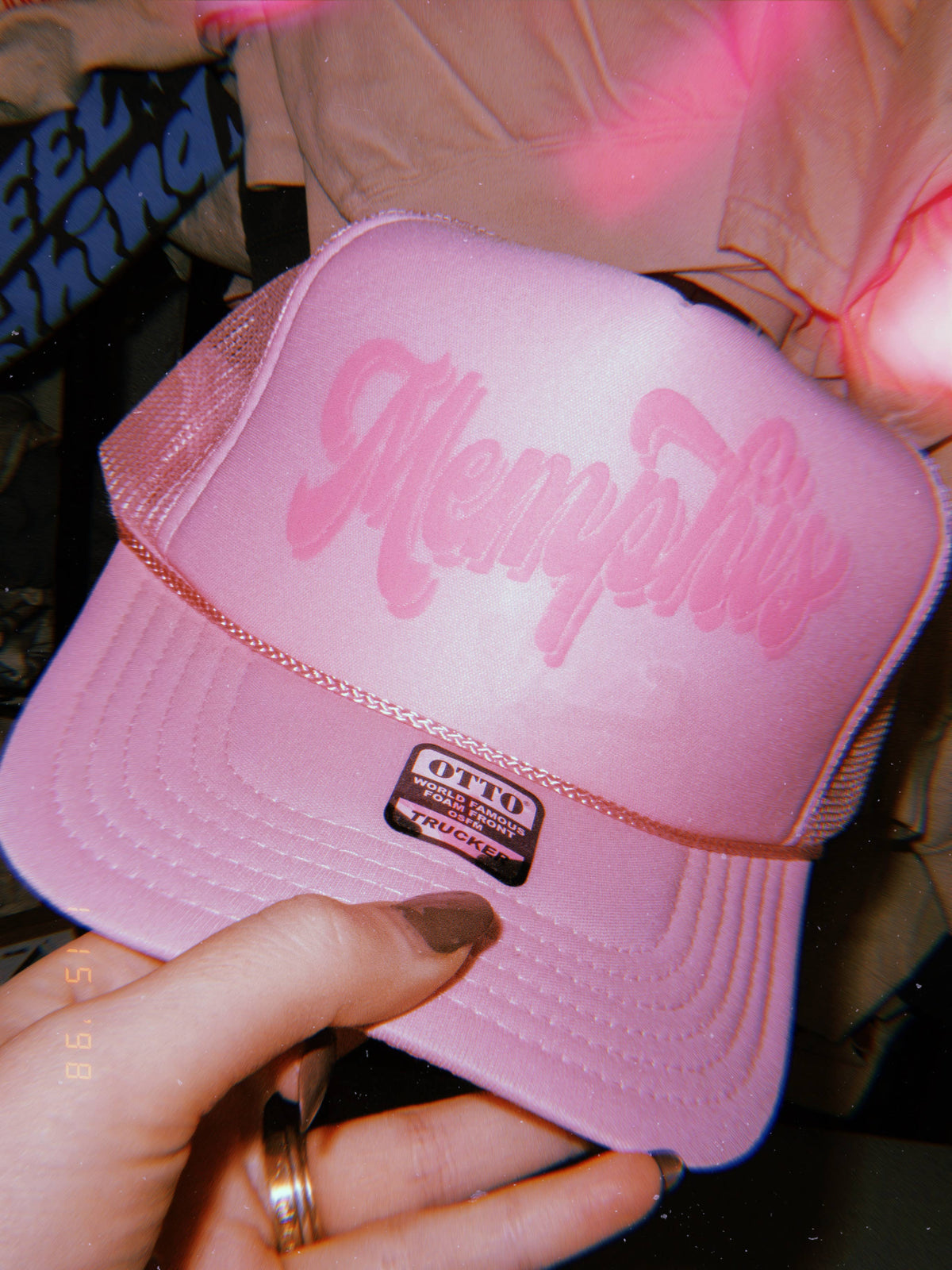 Memphis, Tennessee Pink Trucker Hat