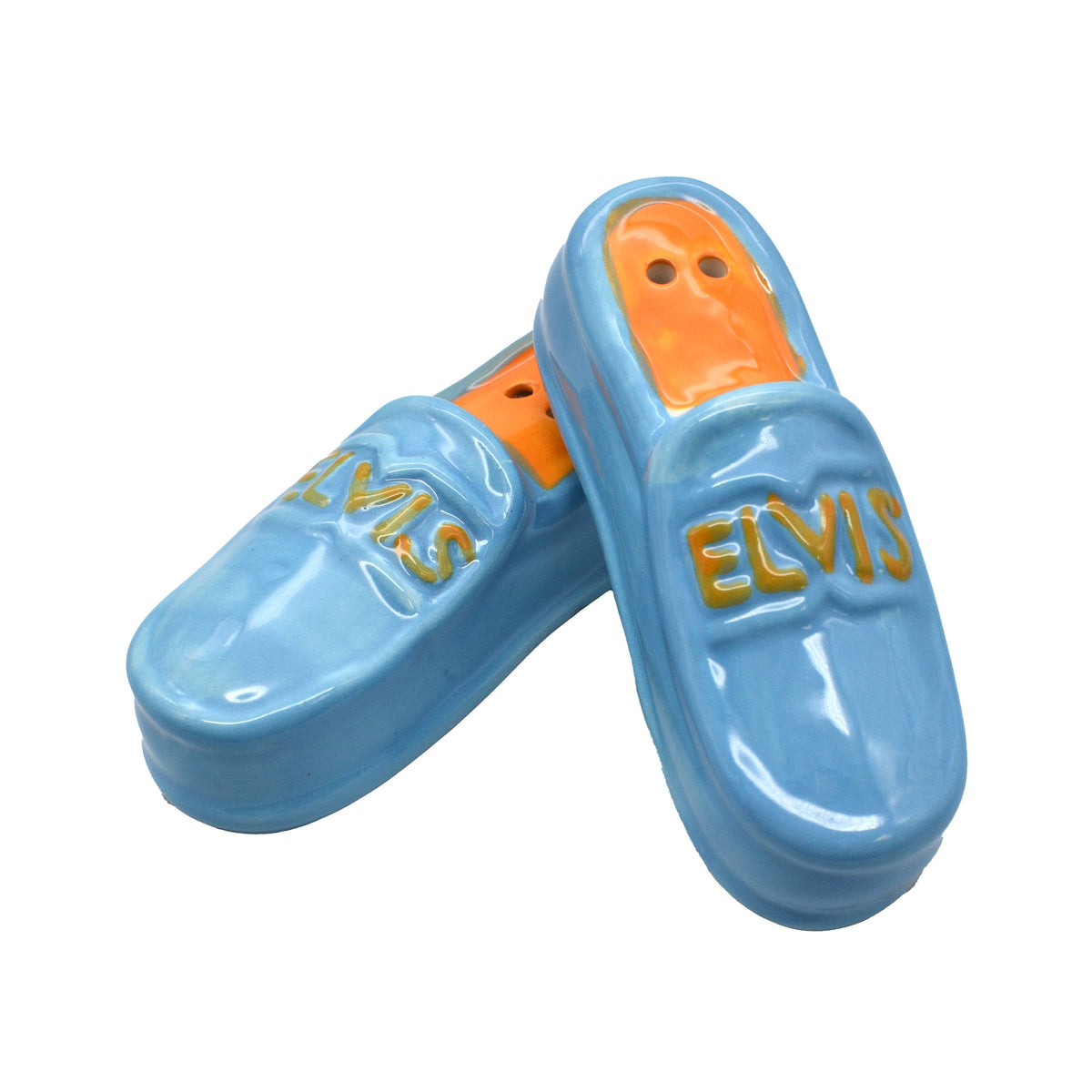 Elvis Salt &amp; Pepper Shakers - Blue Suede Shoes