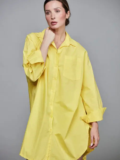 Boyfriend Oversized Cotton Shirt ONE SIZE