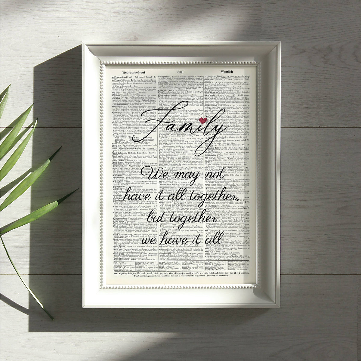 Art | Dictionary Page | Vintage | Family