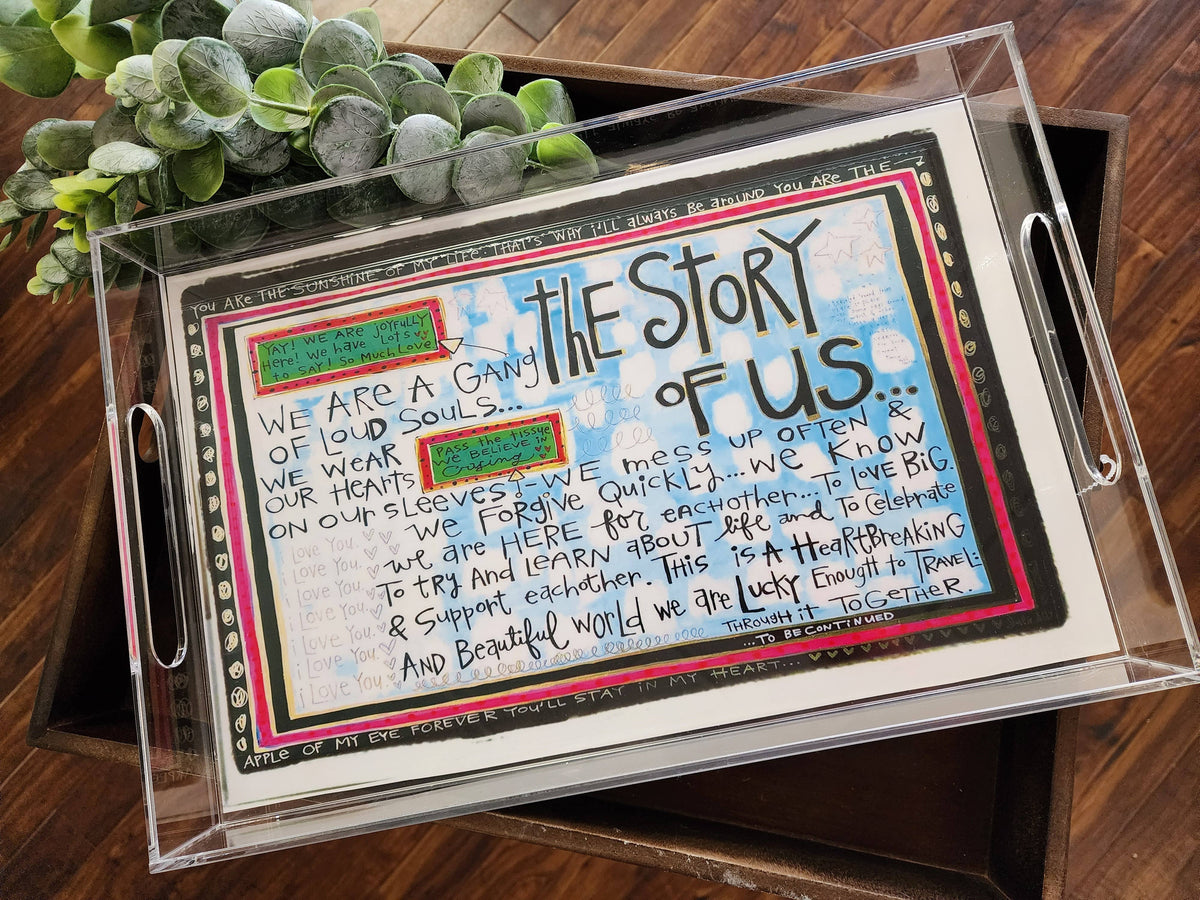 The Story of Us Insert for Acrylic Serving Tray