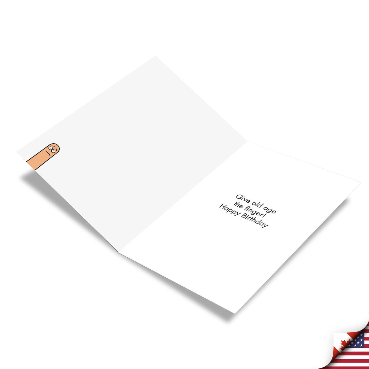 Middle Finger Funny Birthday Greeting Card
