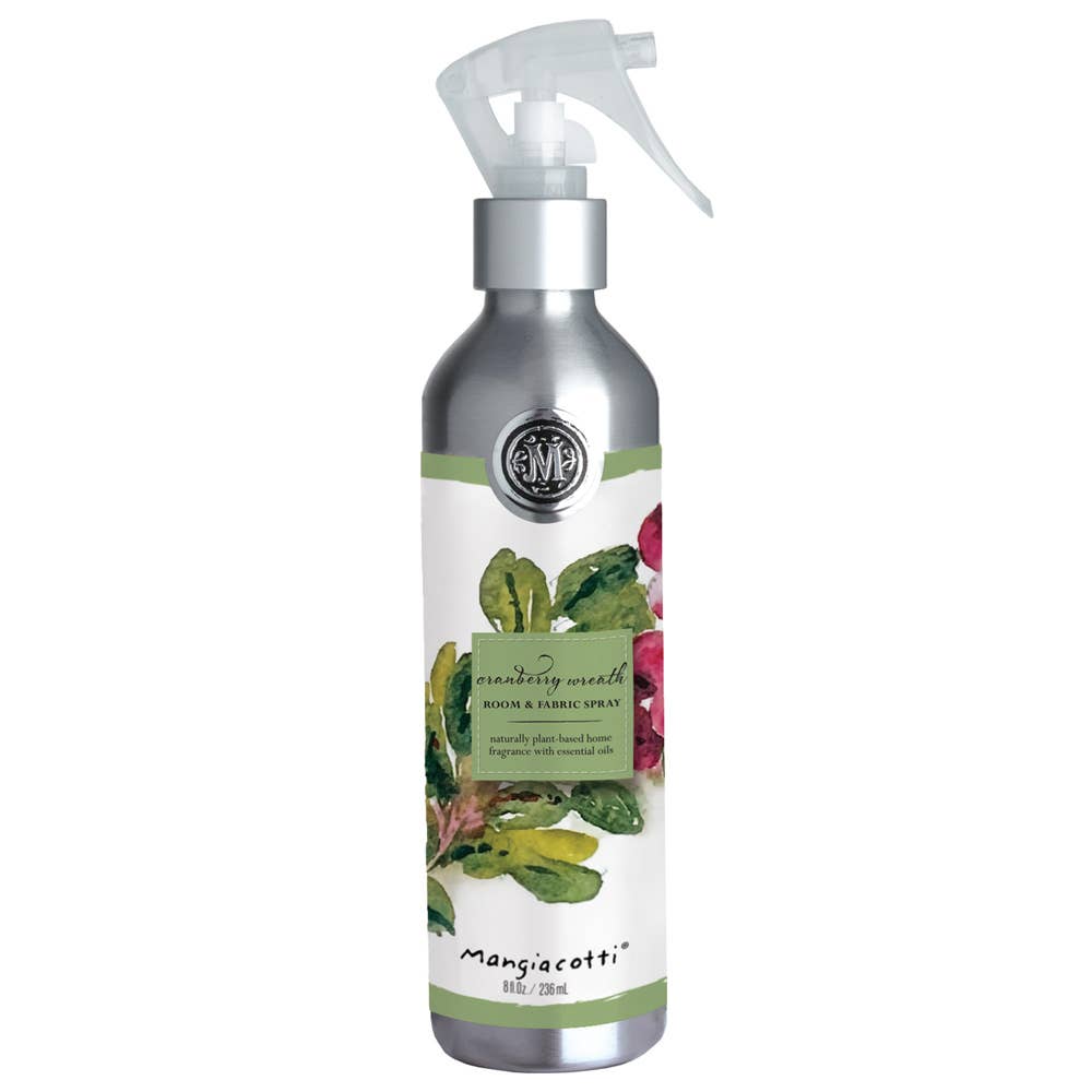 Cranberry Wreath Room &amp; Fabric Spray 8 Oz. Christmas