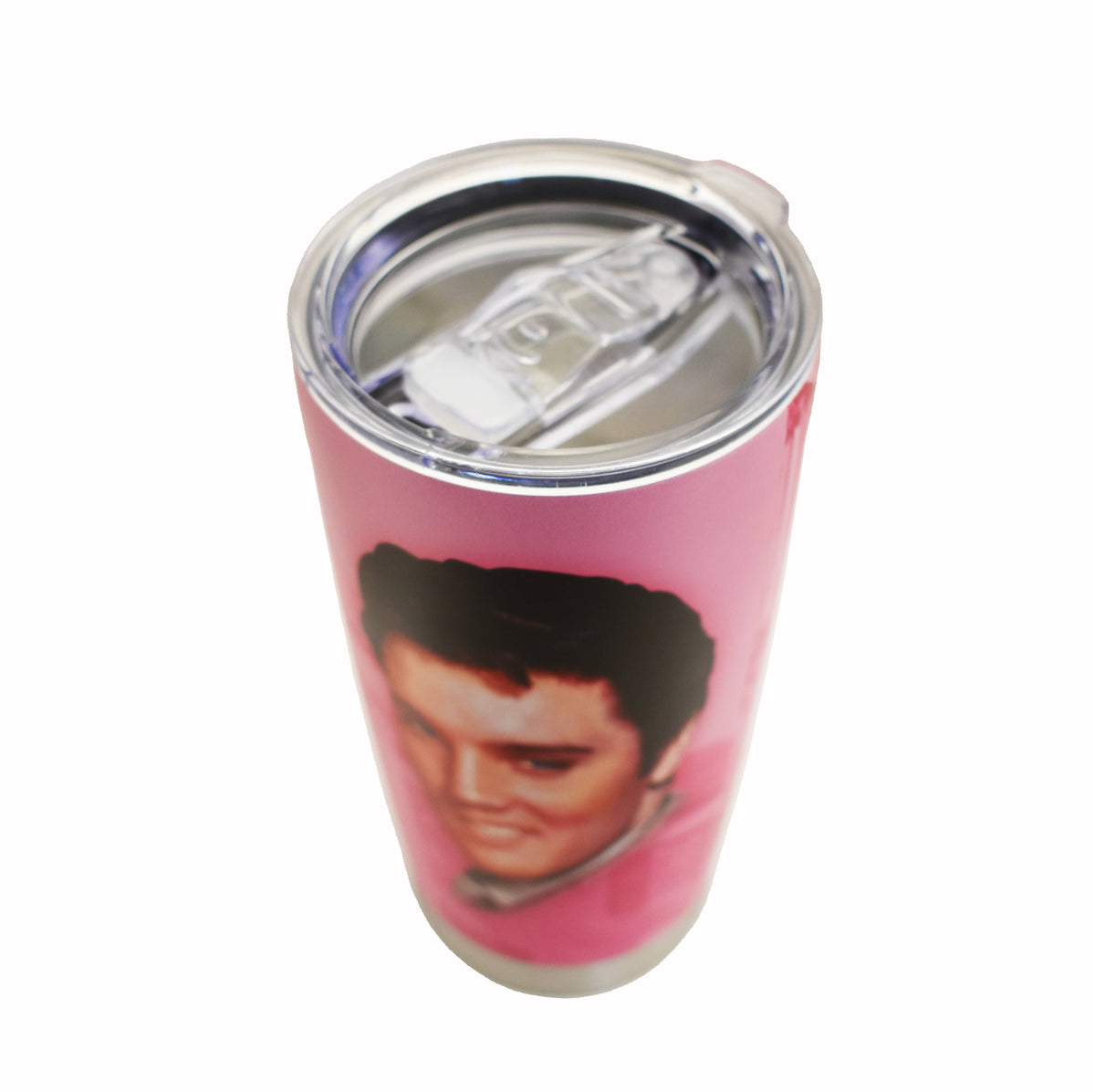 Elvis Travel Mug - Pink Guitars