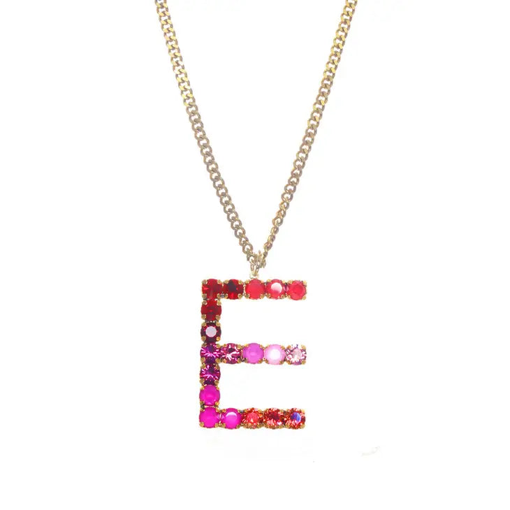 Monogram in Colors Necklace - Choose Your Initial
