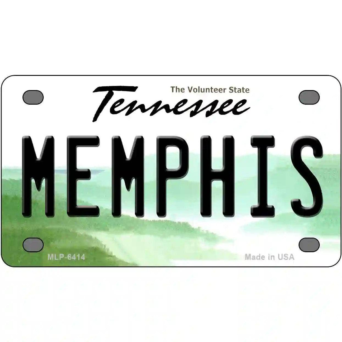 Memphis Tennessee Novelty Metal License Plate