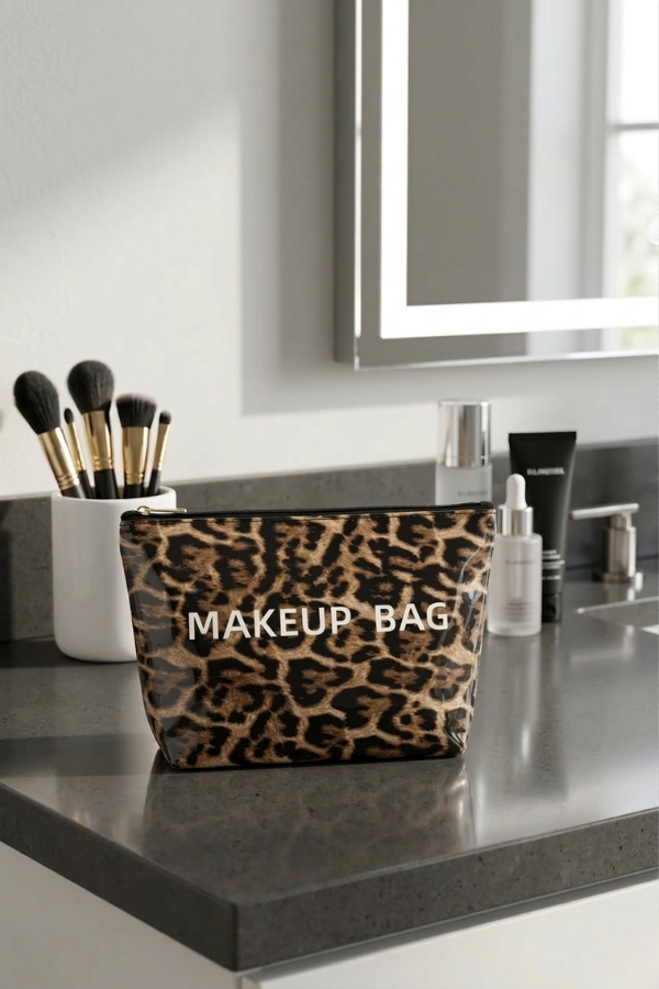 Leopard Print MAKEUP BAG