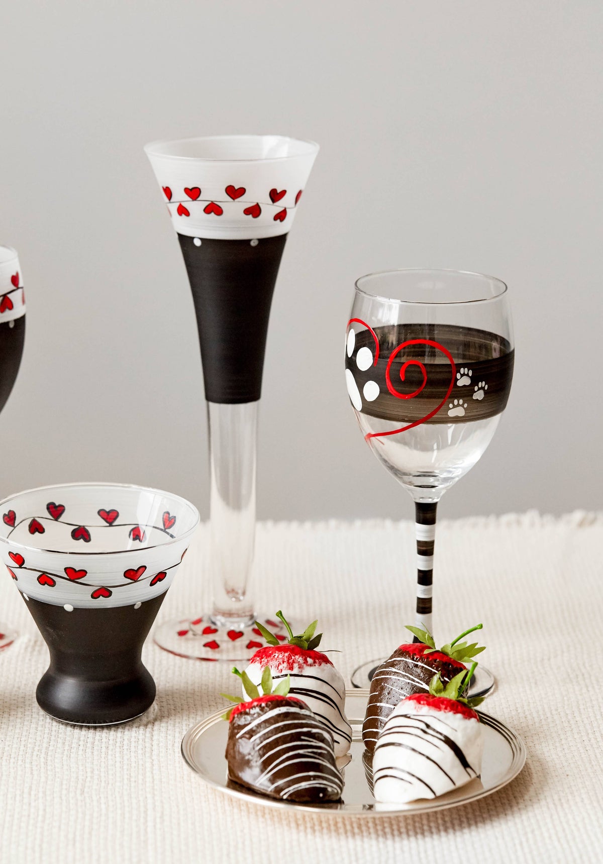 Parisian L'Amour Hollow Flute Glasses
