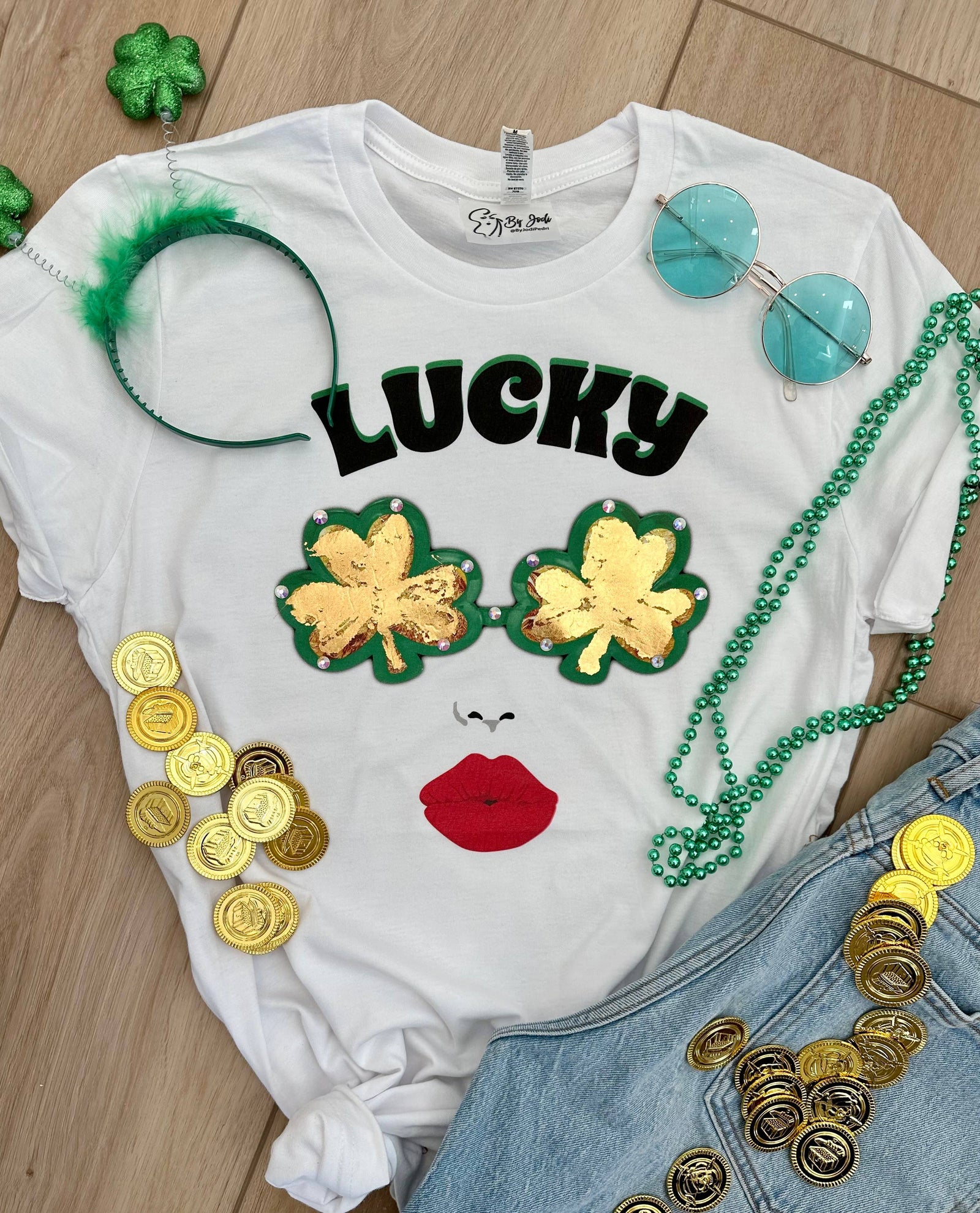 Lucky Girl St. Patricks Day Graphic t-shirt, tee, tank