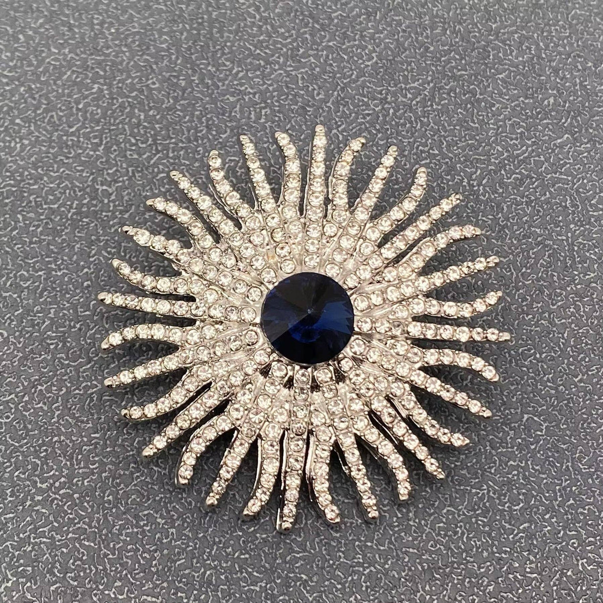 Silver-tone Full Rhinestone Brooch