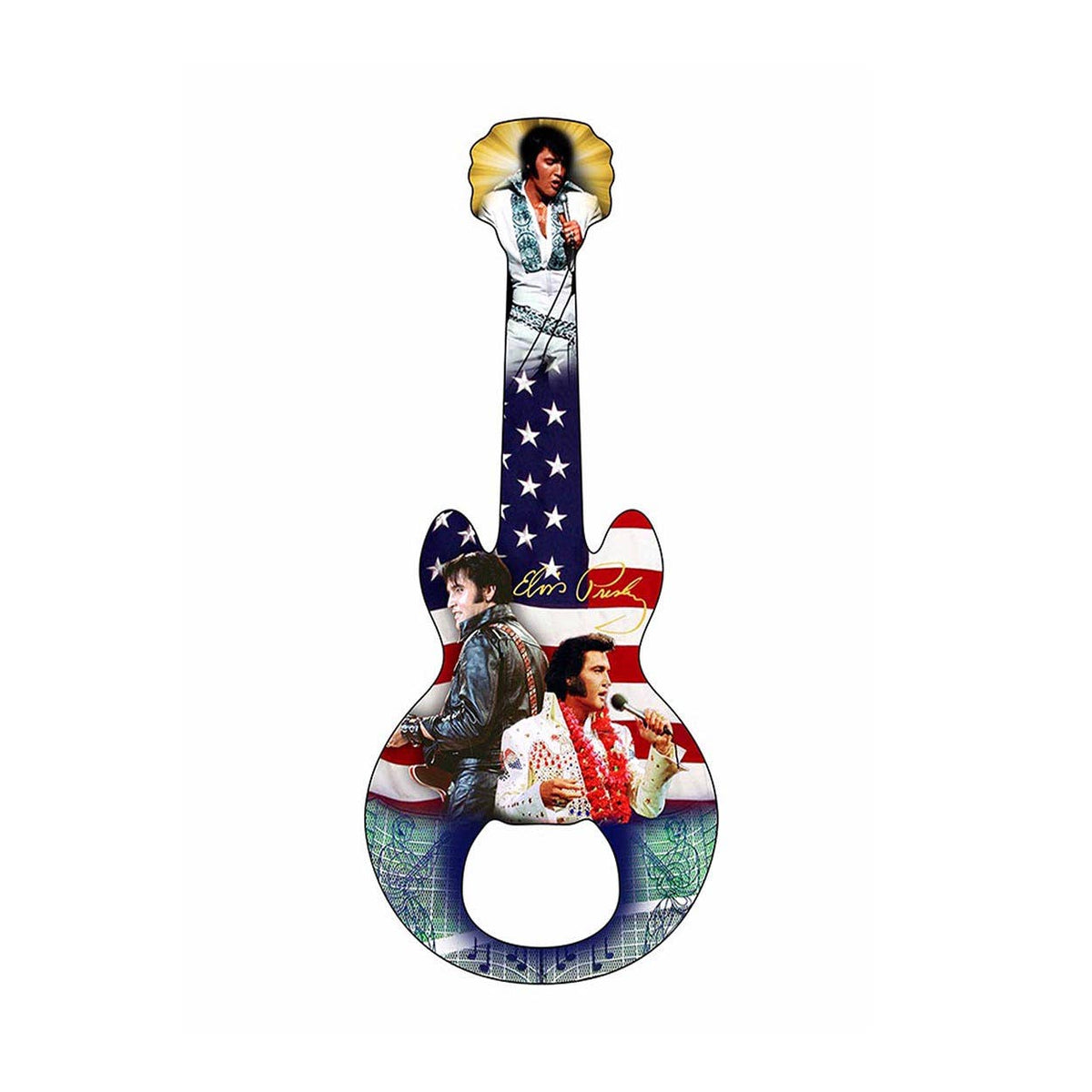 Elvis Bottle Opener Magnet Collage