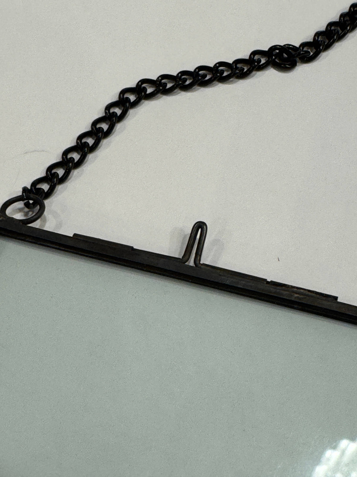 4" x 4" Black Zink Glass Frame