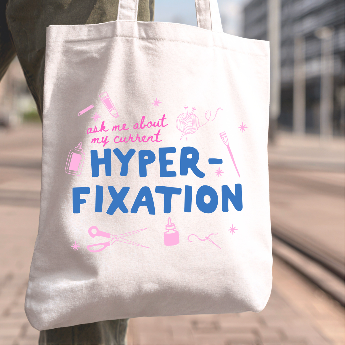 Current Hyperfixation - Colorful Tote Bag